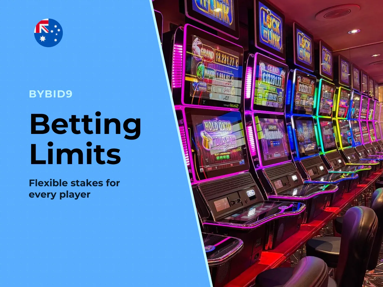 Bet limits and increments. The original