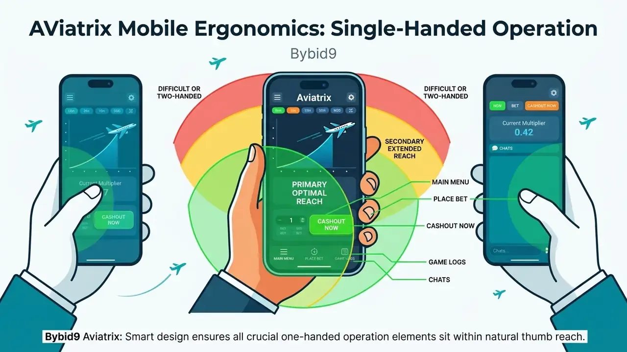 aviatrix mobile single hand interface